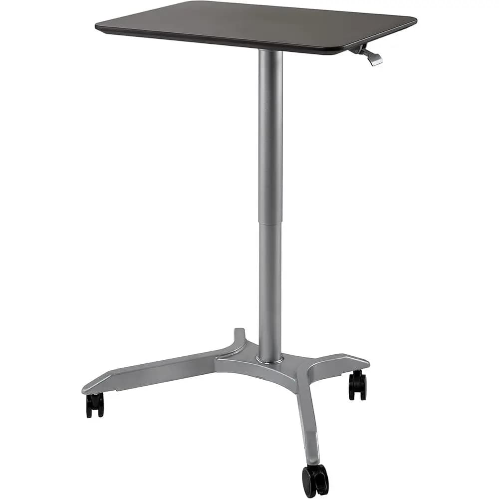 Airlit Scrivania Mobile Regolabile in Altezza con Sistema Pneumatico per Laptop, Postazione di Lavoro per Computer o Ufficio Domestico, Aula, 28