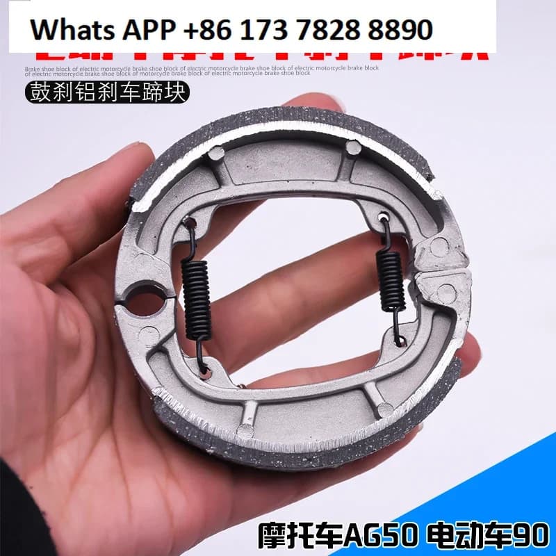 Pastiglie freno per veicoli elettrici 5PC AG50 piccolo blocco freno a tamburo, batteria per auto 90 blocco pattino ruota anteriore ispessito e resistente all'usura
