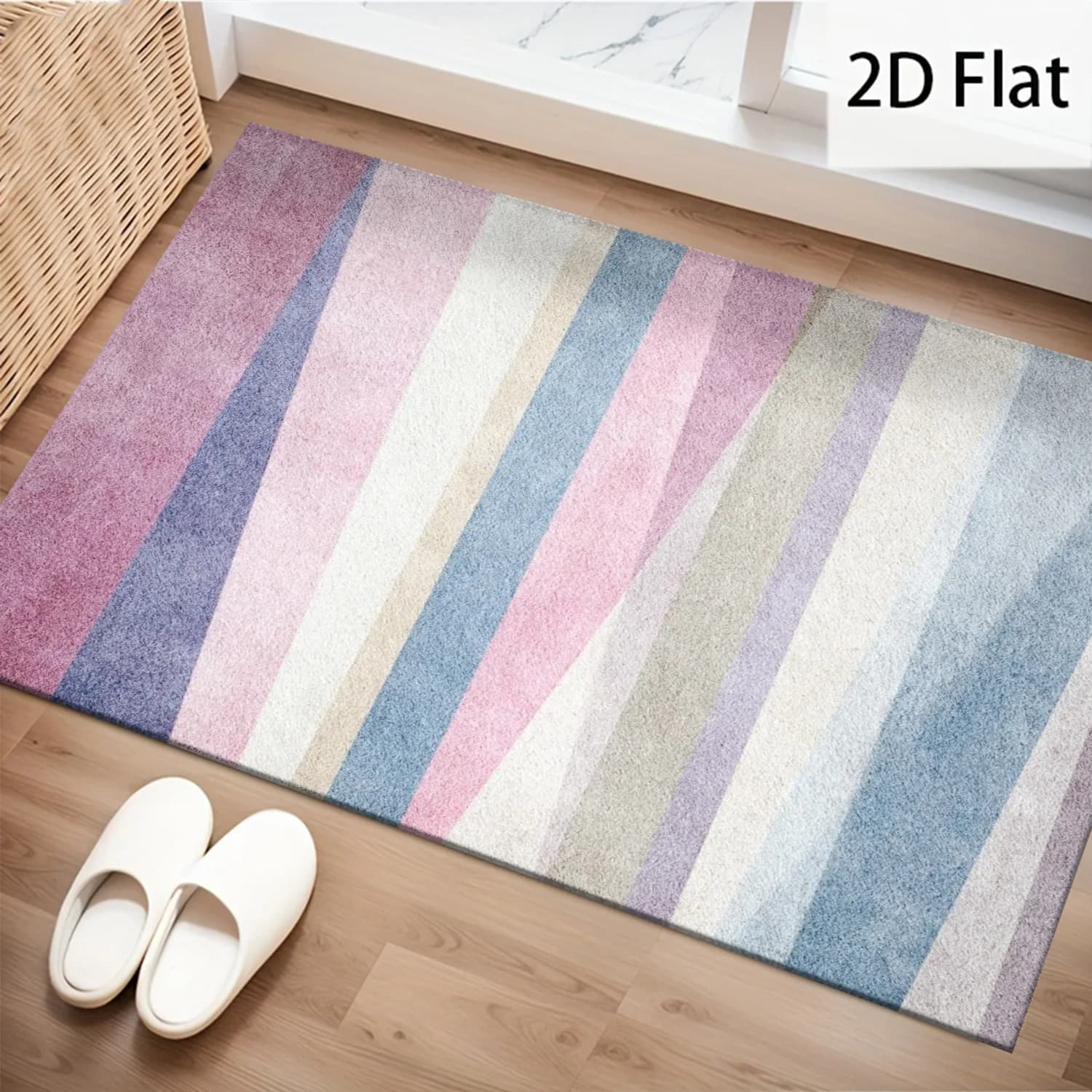Pink Geometric Pattern, Kitchen, Bedroom, and Everyday Home Mats; Entryway Mats; Housewarming Gifts