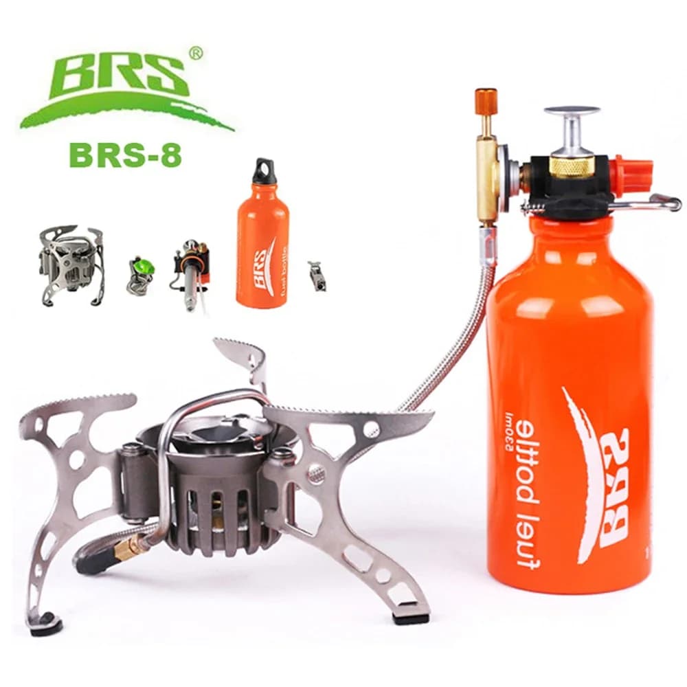 BRS-8/8A Portable Gas Cooker Camping Oil Cooker Multi Use Kitchen Stoves Multi Fuel Picnic Outdoor Hiking Gas Stove