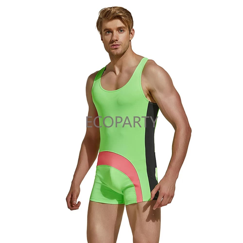Gilet da uomo caldo Tuta da wrestling Pantaloncini sportivi con cinturino Maschile Costume intero da surf Produttori Commercio estero all'ingrosso