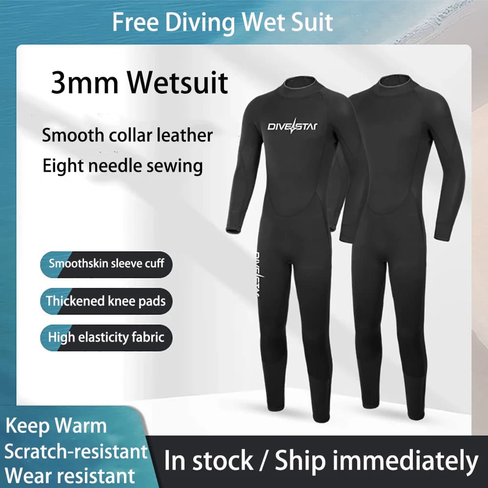Men's Mute 3mm Neoprene Surf Scuba Diving Snorkeling Underwater Fishing Swimming Body Suit Muta Surf Kitesurf Clothing Equipment