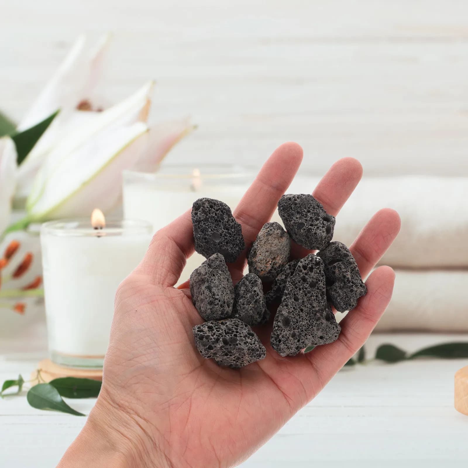 1Set Volcanic Rock Aromatherapy Diffuser Stones Safe for Home Office Fragrance Stone Essential Oil Diffuser
