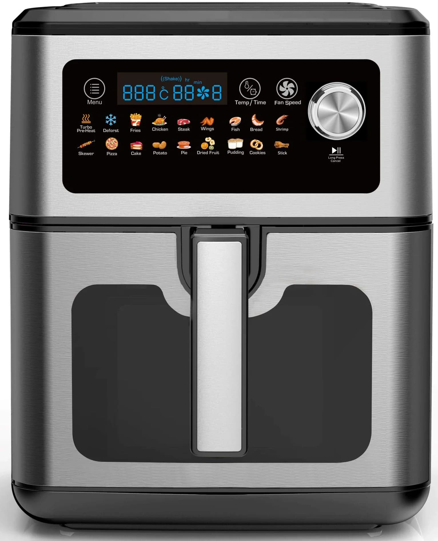 -6.5L 1500w Kitchen Oil Free Oilless Electric Air Fryer Oven Bakery Bread Portable Toaster Oven Family Countertop Oven For AZUR