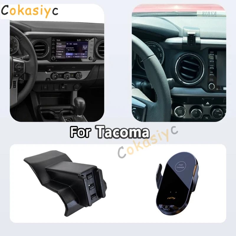 Special Phone Holder For Toyota Tacoma N300 2016 2017 2018 2019 2020-2023 Magnetic Car Phone Mount Smart Sensing Invisible Base