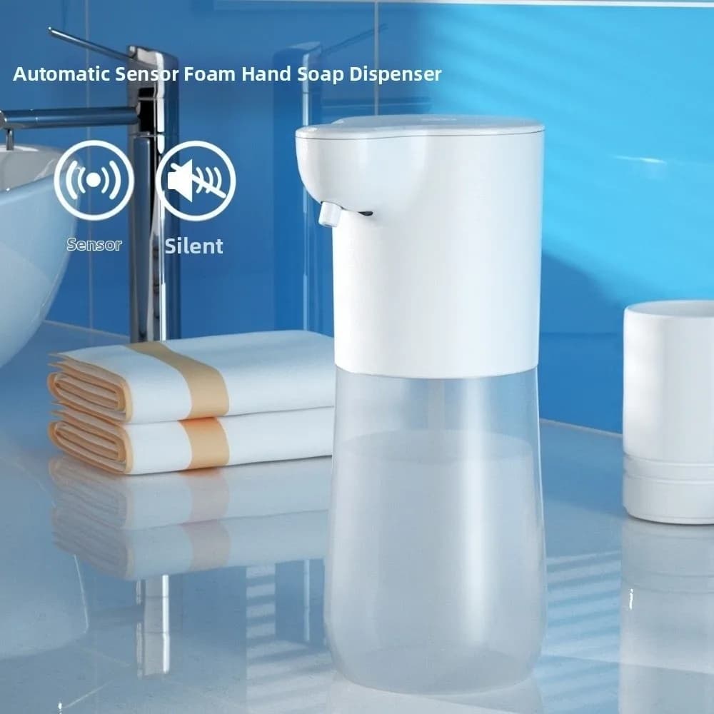 650ML Lavamani a Induzione Automatica Tecnologia Schiuma/Gel Ricarica USB Dispenser di Sapone Schiumogeno Erogazione Regolabile Touchless