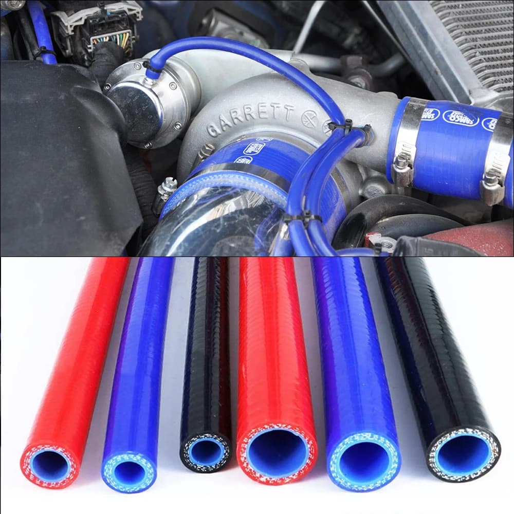 Tubo flessibile del liquido di raffreddamento dritto in silicone per auto 1 metro di lunghezza Tubo intercooler turbo ID 6.5mm 8mm 10mm 12mm 14mm 16mm Tubo a vuoto in silicone