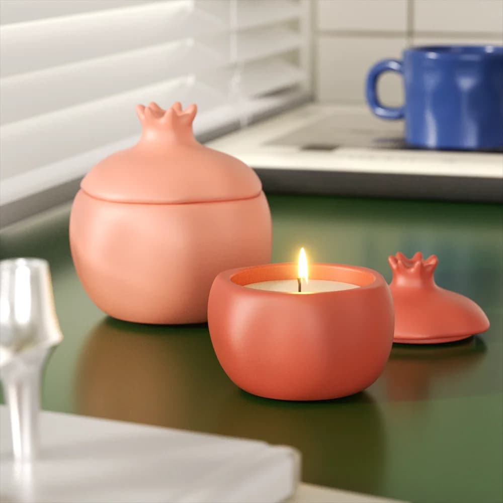 Nicole Melograno Barattolo di candela in cemento e ricarica Stampo in silicone Stampo per candela in gesso Stampo Gesmonite fai da te Decorazioni per la casa