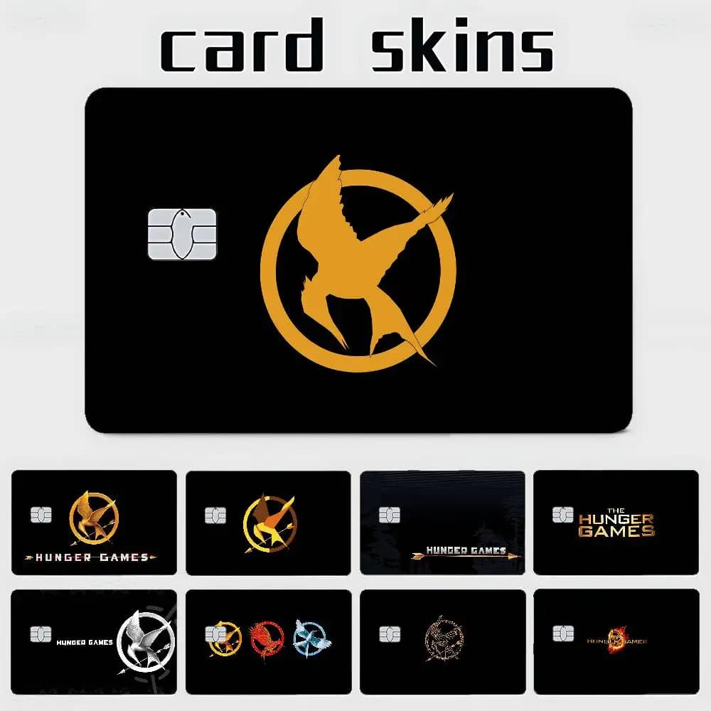 Pellicola adesiva morbida in PVC The Hunger Games per carte di credito e debito, impermeabile