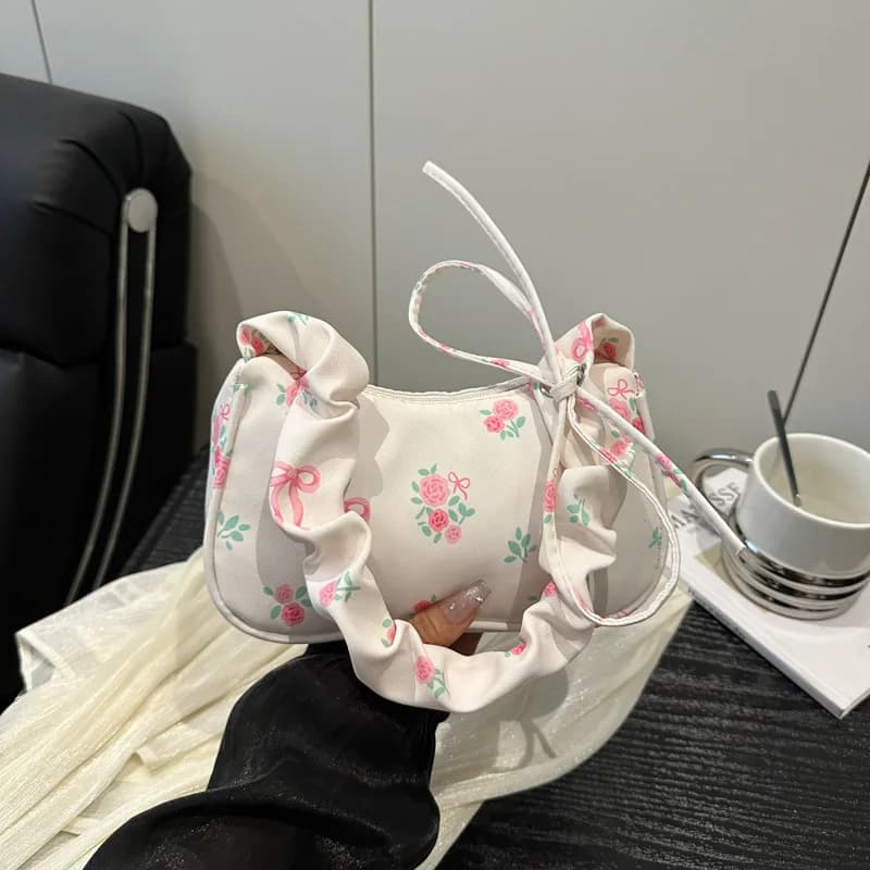 2025 Spring Summer Korean Style Crossbody Bag - Adjustable Strap, Spacious Purse with Inner Pocket, Vintage Small Handbag