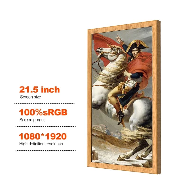 2024 nuovo pro Digital Art Screen Smart Picture Nft Display decorativo grande cornice per foto digitale Wifi da 21,5 pollici per Galleria