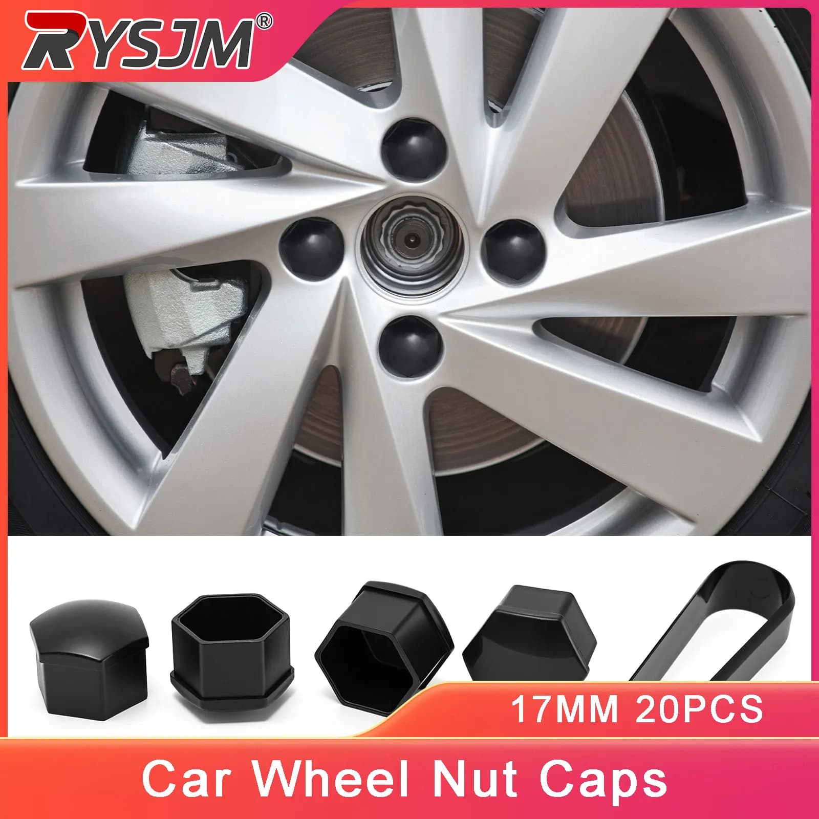 New 20 Pz 17/19/21mm Car Wheel Nuts For Ford Ranger C-Max S-Max Focus Galaxy Mondeo Transit Tournament Car Accessories Custom