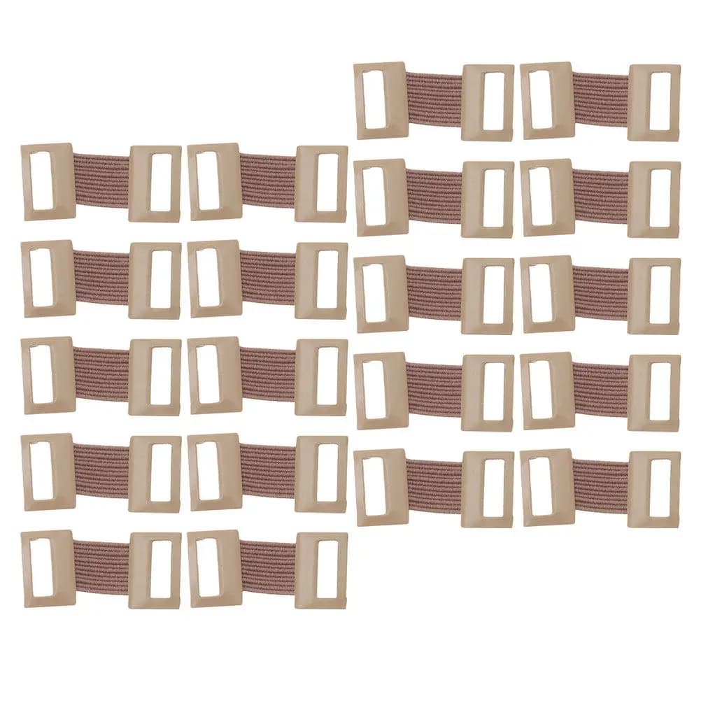 20 Pezzi Clip in Alluminio per Bendaggi con Design a Fibbia Elastica per Fissaggio Sicuro di Nastri e Forniture per Kit di Pronto Soccorso