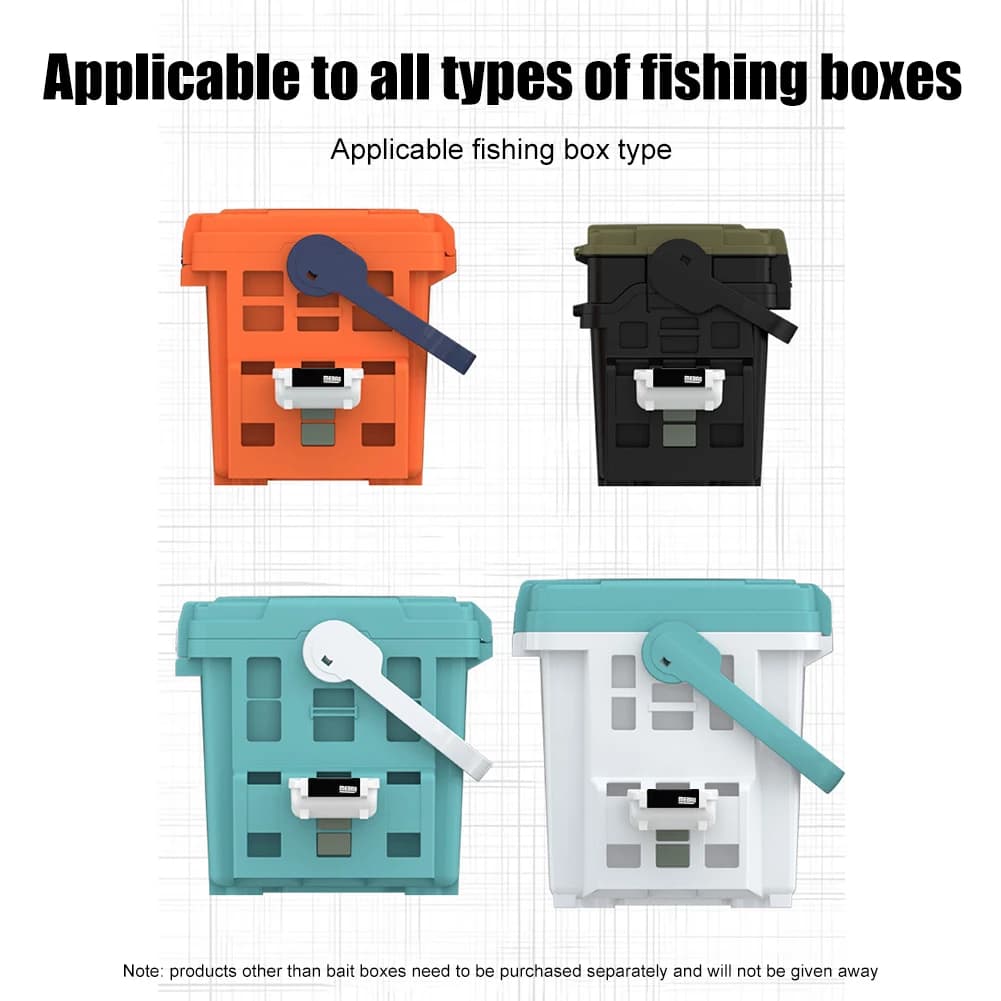 Scatole per attrezzatura da pesca MEBAO Scatola portaoggetti per esche vive in plastica multifunzione staccabile per accessori da pesca all'aperto