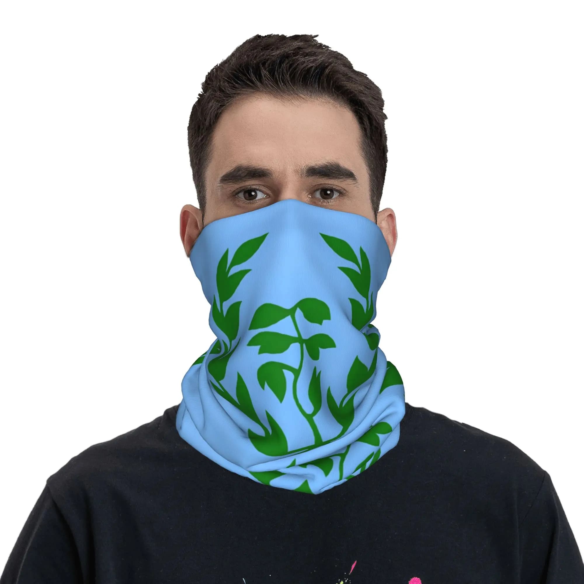 Bandana with flag of Eritrea, fun summer monk, anti- mask UV for cycling, fishing, motorcycle, soft cover mask.