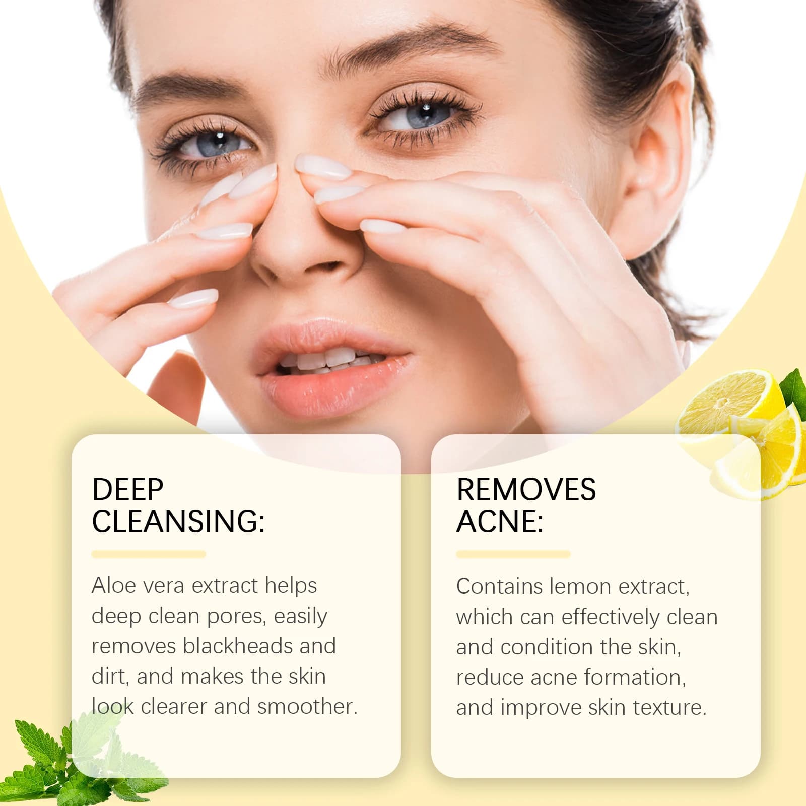 Maschera Rimuovi Punti Neri Peel-Off, Strisce Nasali per Pulizia Profonda, Riduzione dei Pori, Cura della Pelle