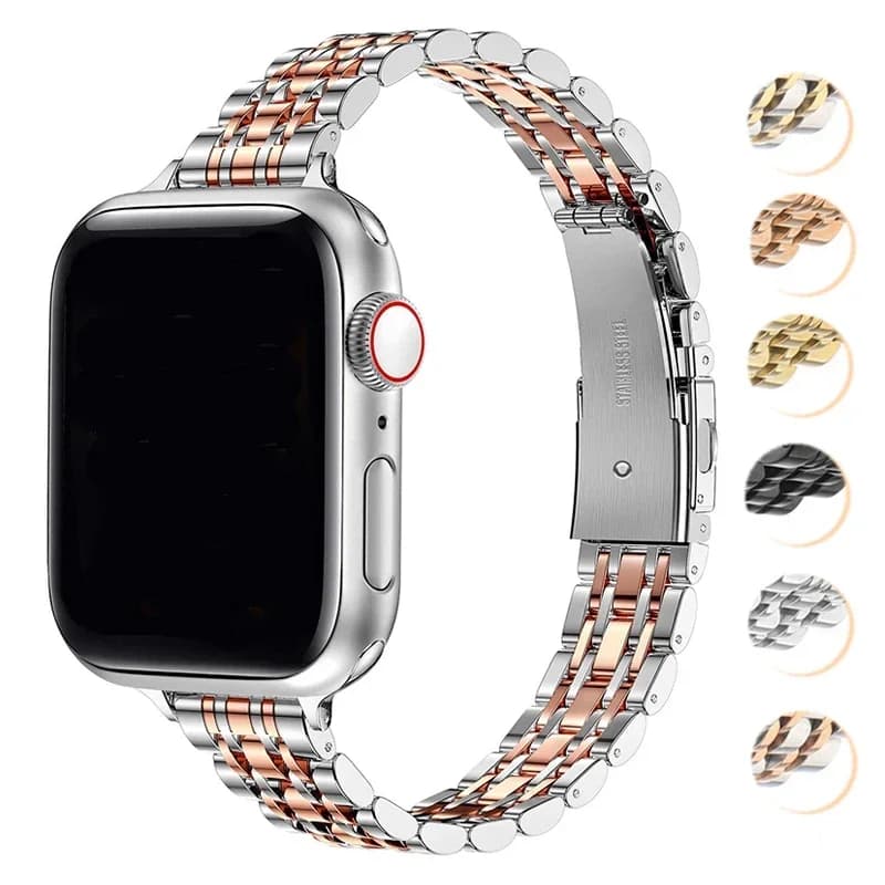 Cinturino in acciaio inossidabile per Apple Watch Ultra 2 Band 49mm 42mm 44mm Bracciale in metallo iWatch Series 9 8 7 6 SE 5 4 3 Donna 45mm 41mm