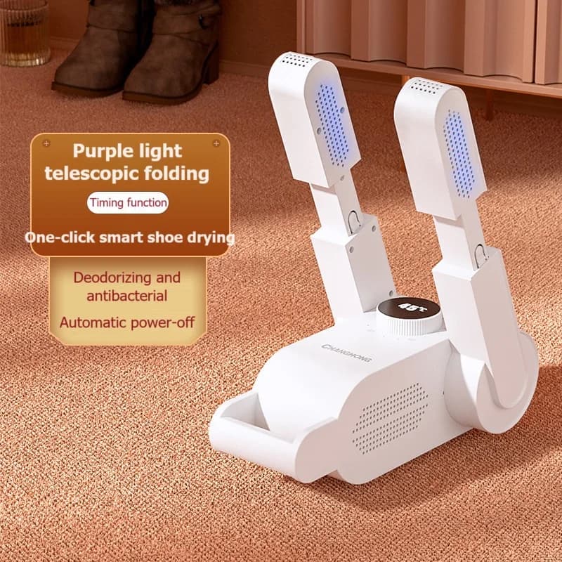 Asciugascarpe Elettrico Portatile Intelligente, Deodorante e Deumidificatore per Scarpe, Ideale per l'Inverno