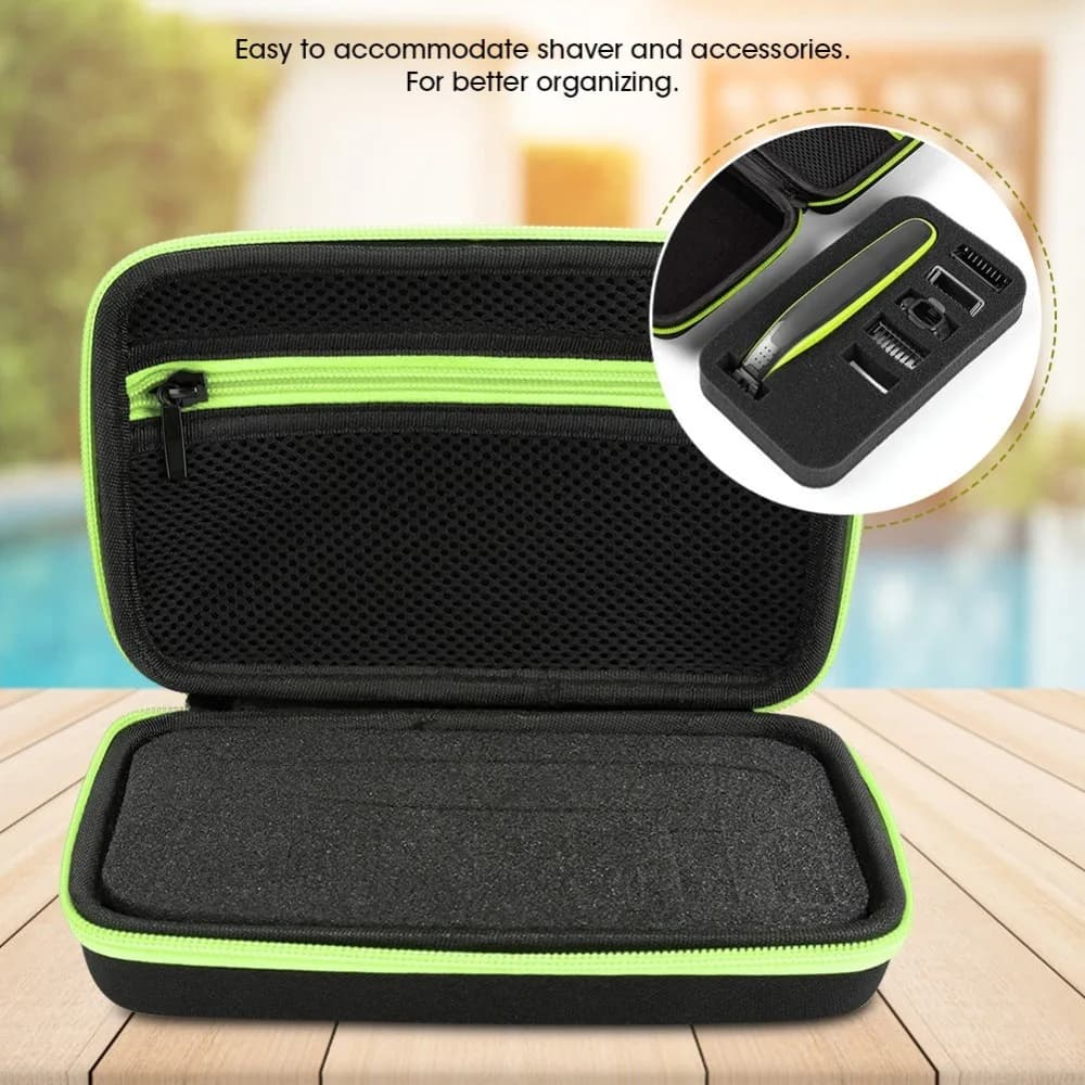 Borsa portaoggetti per rasoio elettrico in nylon TPU, custodia rigida impermeabile per rasoio, scatola portaoggetti portatile per Philips QP2520/90/70