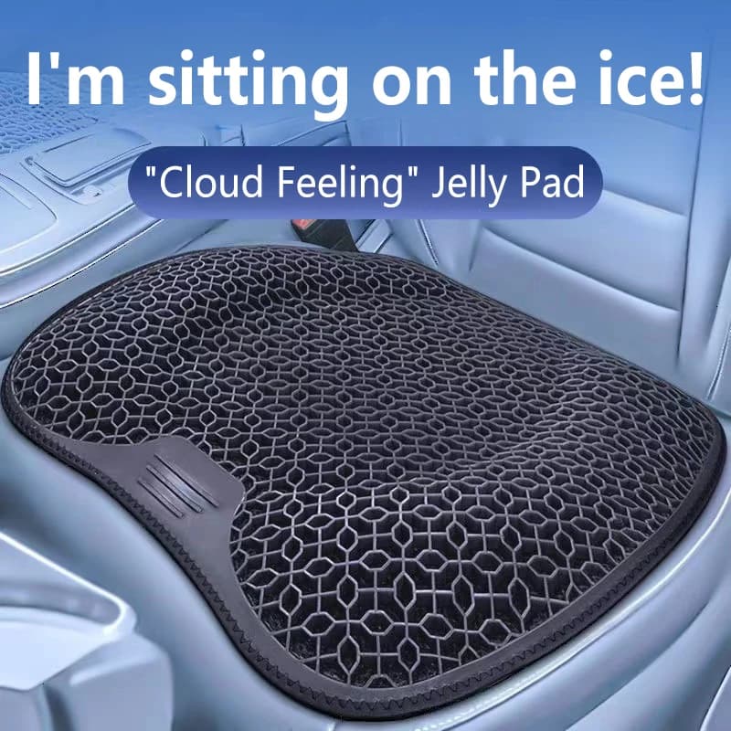 Gel Cushion Car Honeycomb Cushion Office Chair Summer Breathable Silicone Ice Pad Breathable Ergonomic Chair Pad for Office Home