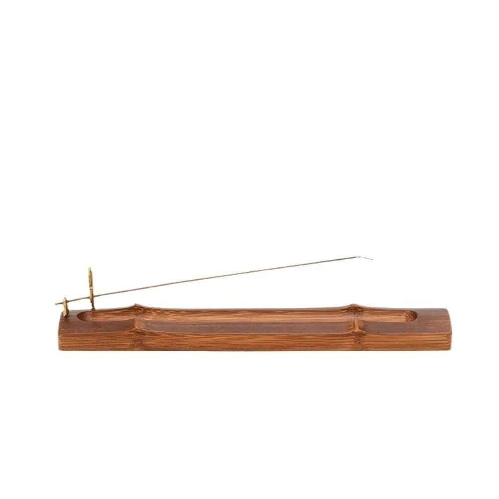 Porta Incenso Invertito da Tavolo, Bruciatore di Incenso Decorativo da Scrivania con Design Anti-Cenere, Porta Bastoncini di Incenso in Legno per Interni