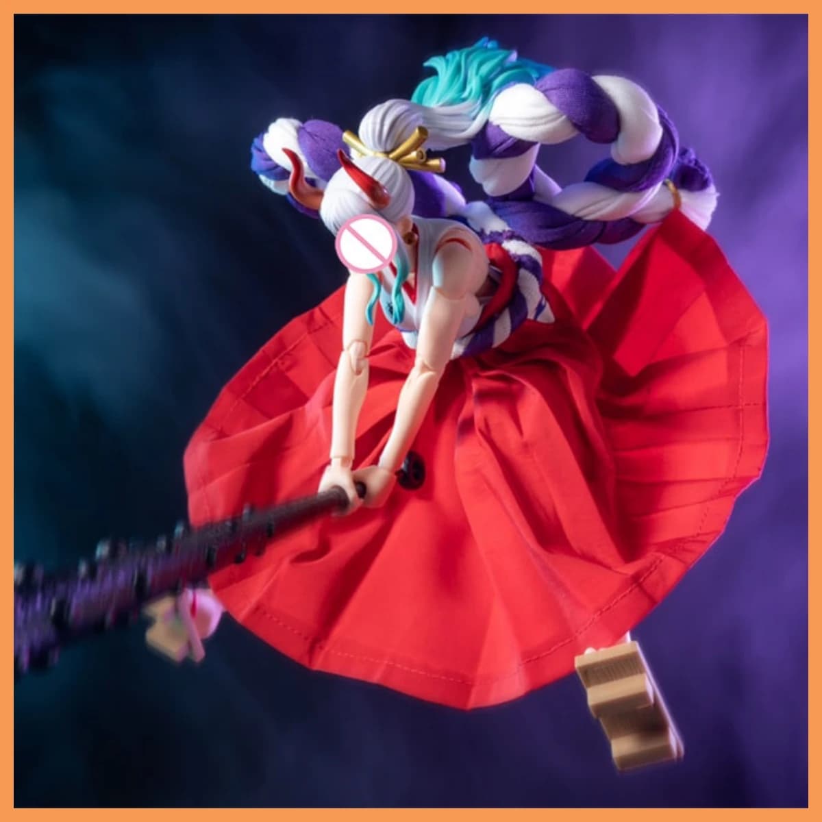 Personaggio anime giapponese 1/12 fatto a mano Gonna lunga rossa a pieghe Manette Accessori di abbigliamento per action figure Shf