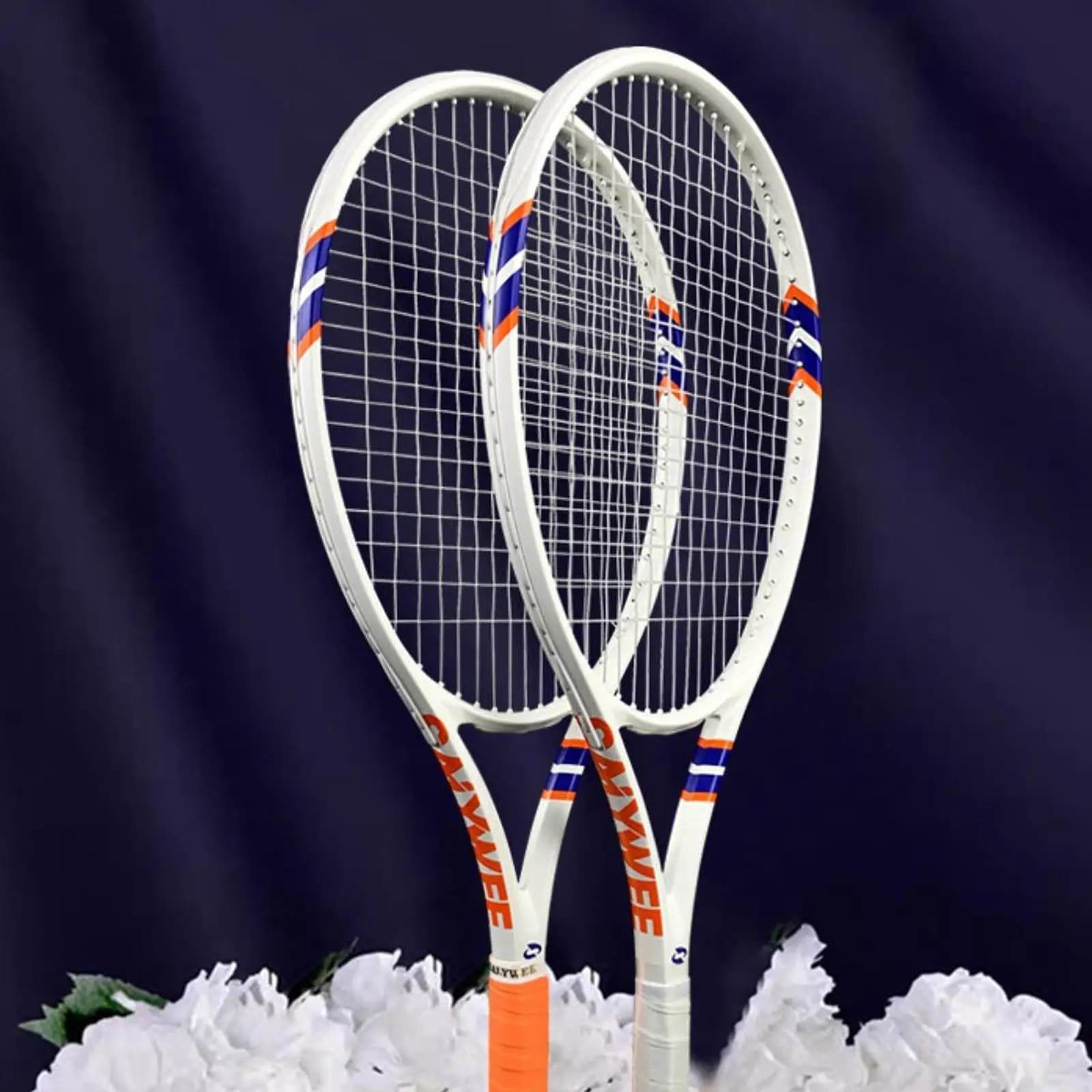 Tennis Racket Carbon Fiber Expanded Sweet Spot Set with Training Bag for Beginner Player Backyard Park Workout