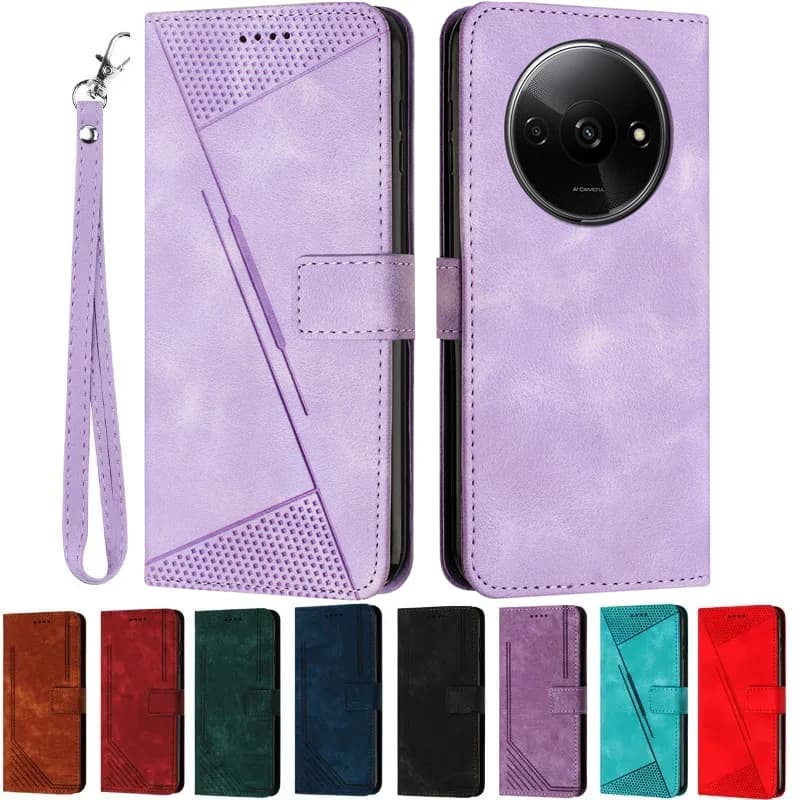 For Redmi A3 Coque Case Xiaomi Redmi A3 Magnetic Cover Flip Wallet Leather Case for Xiomi Xiaomi Redmi A3 A 3 Phone Cases