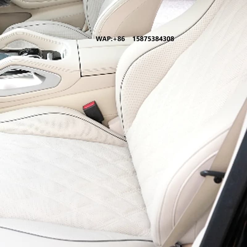 Coprisedili Completi per GLE400e -- Grigio Argento Perlato con Beige (Sei Posti)