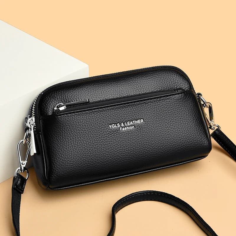 New Solid Color PU Leather Lady Small Shoulder Crossbody Bag Luxury Design Purse and Handbag For Women Fashion Retro Phone Purse