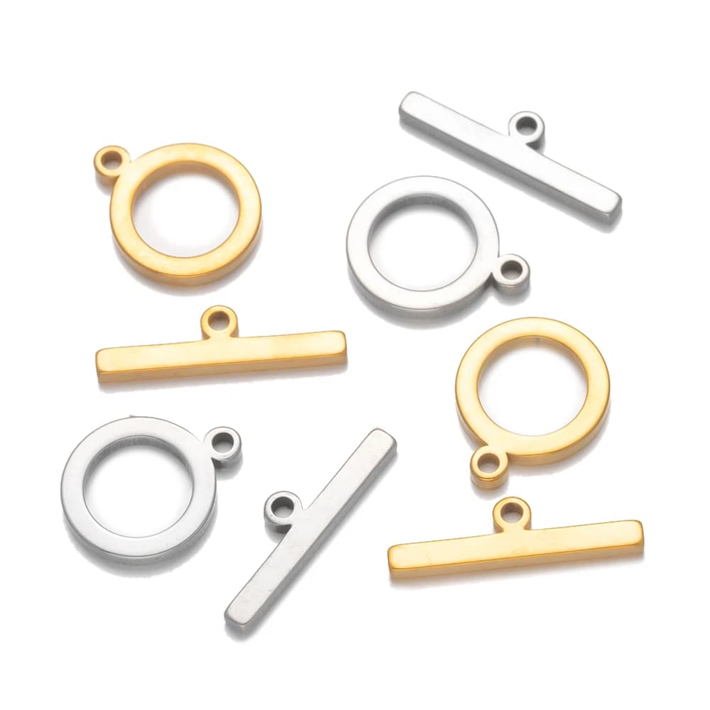 5pcs Stainless Steel OT Connector Toggle Clasp for Handmade DIY Jewelry Making Necklace Bracelet Accessories Crafts Materials