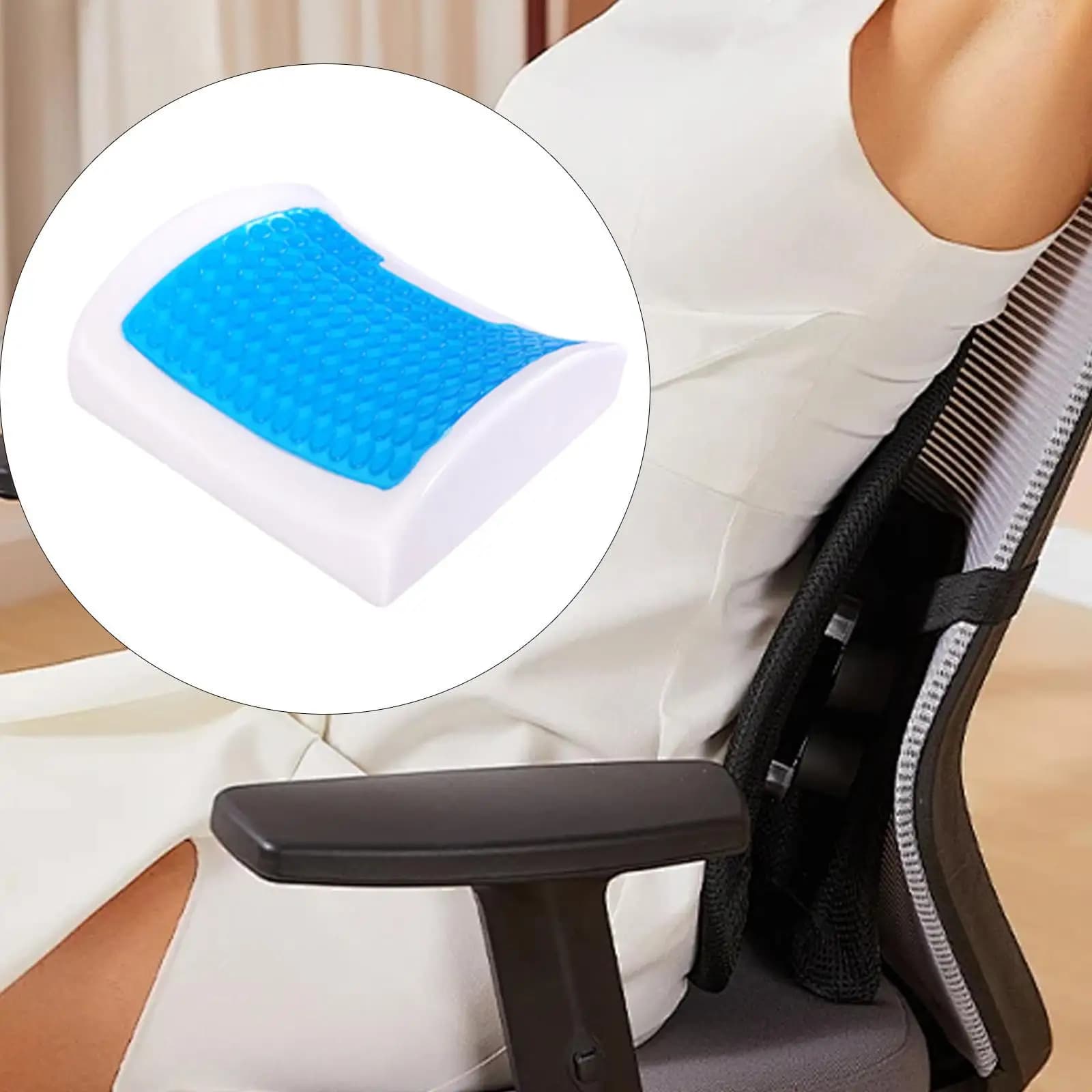 Cuscino Ergonomico in Gel Memory Foam per Sedia da Ufficio, Sedile Auto e Uso Domestico