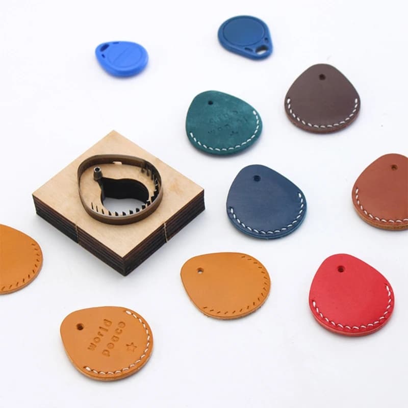 Access Control Card Case Leather Die Cut Mold,DIY Leather Cutting Template,Leather Die Cutter for ID Card Holder Craft Making