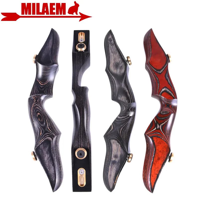Tiro con l'arco 15 pollici ILF arco ricurvo Riser arco in legno Riser maniglia Takedown American Hunting Bow Target accessori per tiro