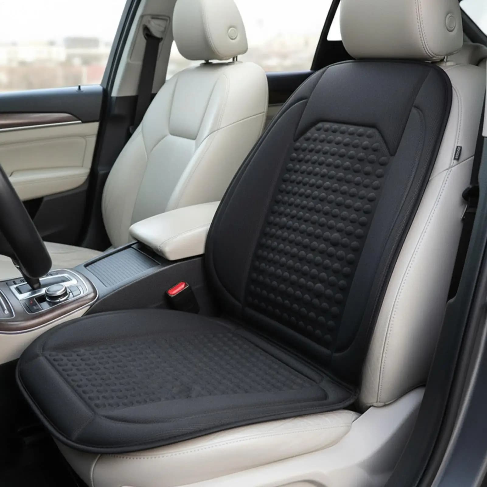 Cuscino per seggiolino auto riscaldato Copertura posteriore ergonomica completa Cuscino per sedile riscaldato Accessori per auto per camion SUV RV Berlina Automotive Van fredda