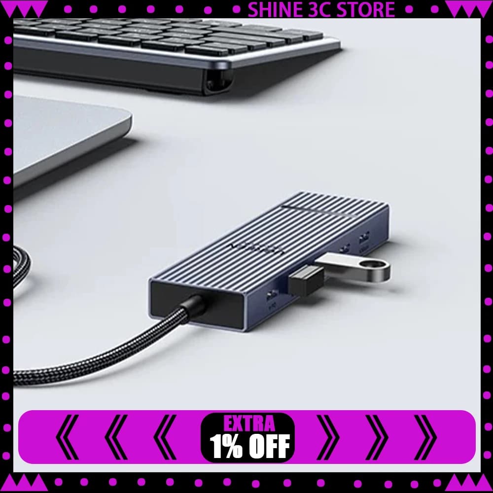 UGREEN CM639 Expansion Dock Laptop Docking Stations Splitter External Type‑C Powered Hub Adapter Multi‑Function Converter