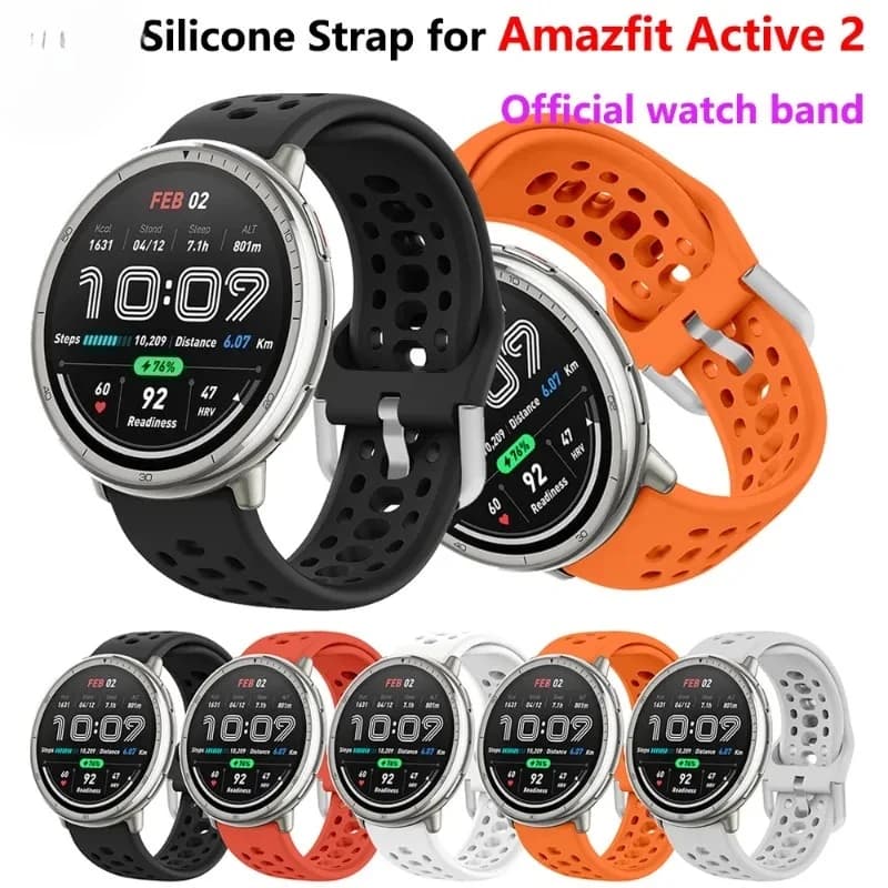 Silicone Strap For Amazfit Active 2 Original Sport breathable Bracelet Intelligent Correa Amazfit Active2 Watchband accessories