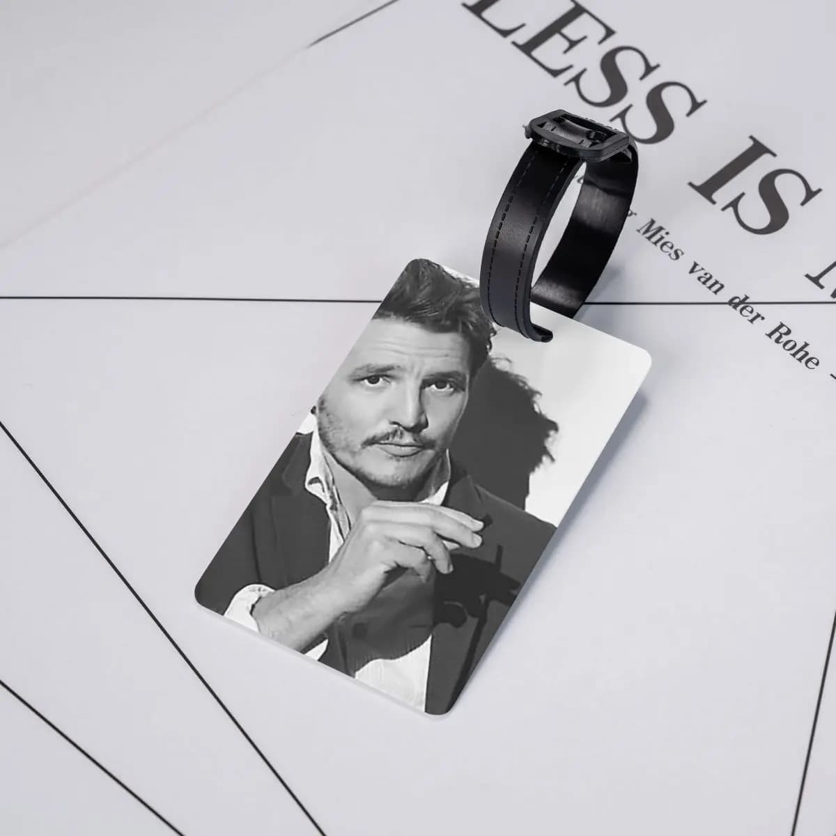 Etichette per bagagli con cuore sacro di Pedro Pascal, accessori per valigie, etichetta per bagaglio da viaggio, porta etichette, identificativo, nome, indirizzo