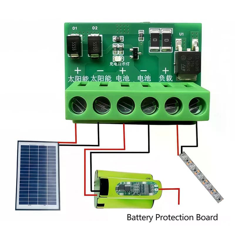 Durable DC6-45V Control Circuit Board Fully Automatic 10A-20A LED Controller Board Auto ON OFF Solar Street Light Board