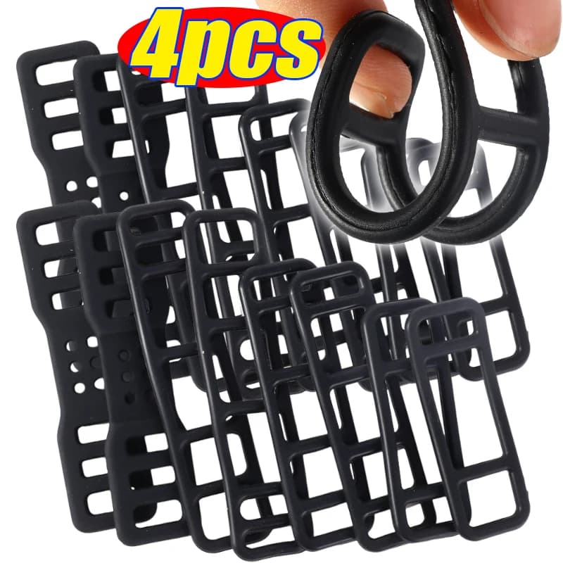 Silicone elastic straps for fixing rubber straps for car driving recorder Fixed banding Rear view mirror Accessories DVR 4-1 pieces