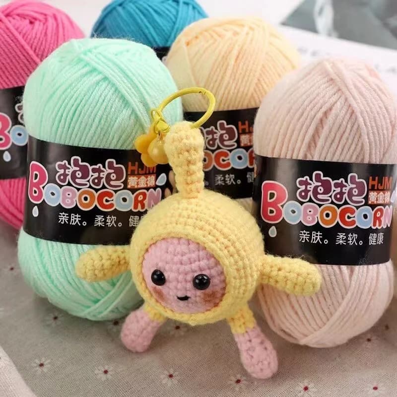 500g 10 pz 4 fili uncinetto filato di cotone al latte peluche di medio spessore per bambola fai da te trapunta coperta cappello sciarpa uncinetto scarpe