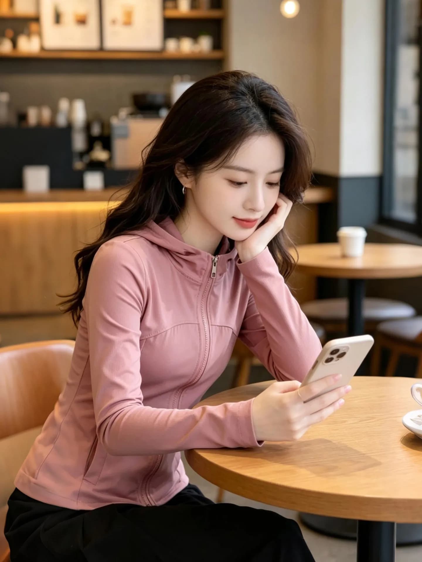 Fashionable Commuter Women's Hooded Jacket Breathable Waist-Cinching Summer 2026 New Style Pink Top UV Protection
