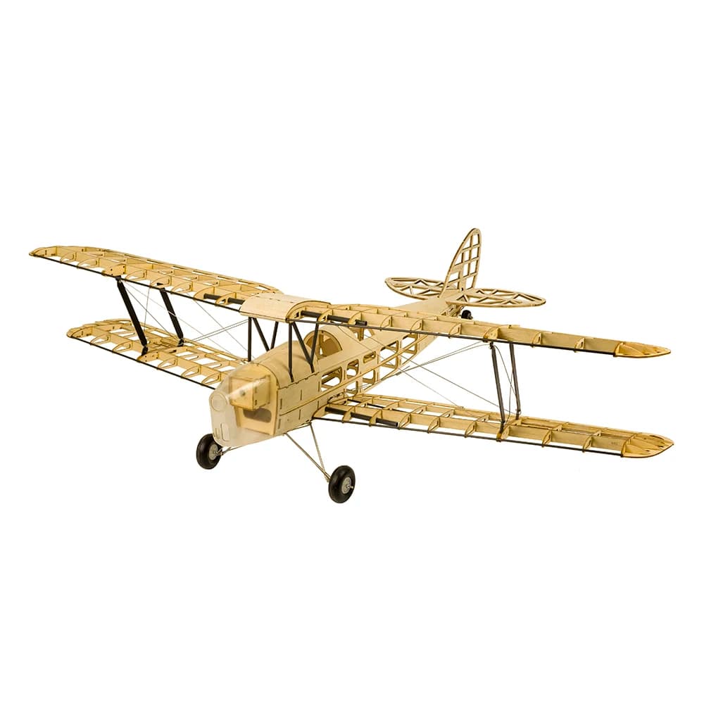DW Hobby S19 980mm Wingspan Tiger Moth Aeroplano RC Modello in Legno di Balsa Kit Aereo in Scala Elettrico Giocattolo Hobby Fai da Te Kit di Costruzione
