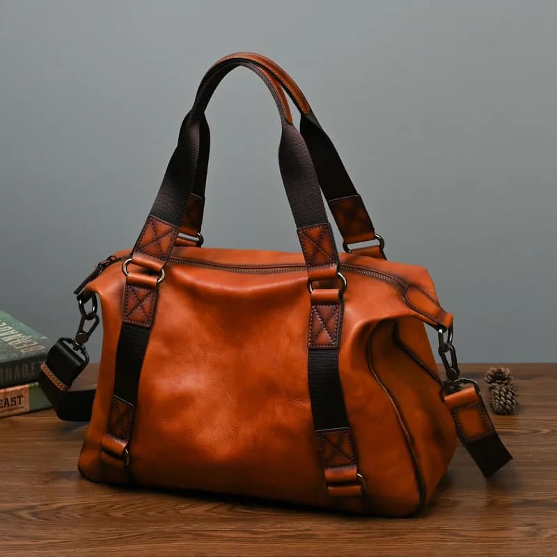 Fashion Luxury Men's Handbag Rea lLeather Male Shoulder Crossbody Bag Laptop Bag Trave Bag Messenger Tote Pack Women Bag
