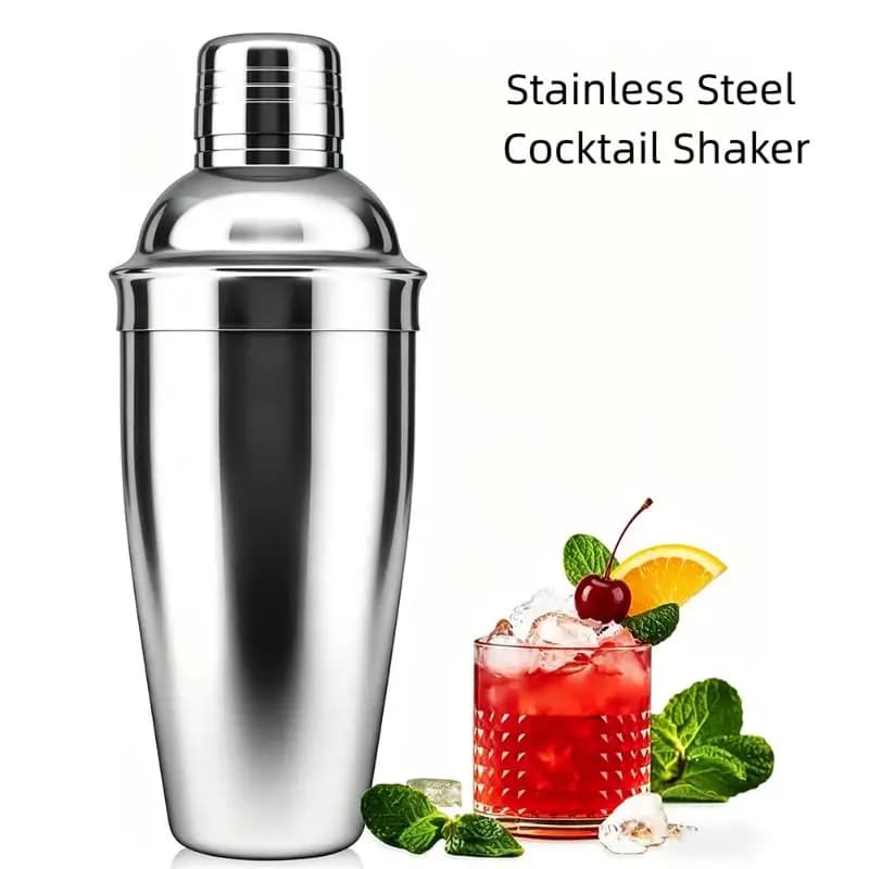 【M】1Pcs Wine Martini Shaker Stainless Steel Cocktail Shaker For Bartender Drink Party Bar Tools 250ML/350ML/550ML/750ML