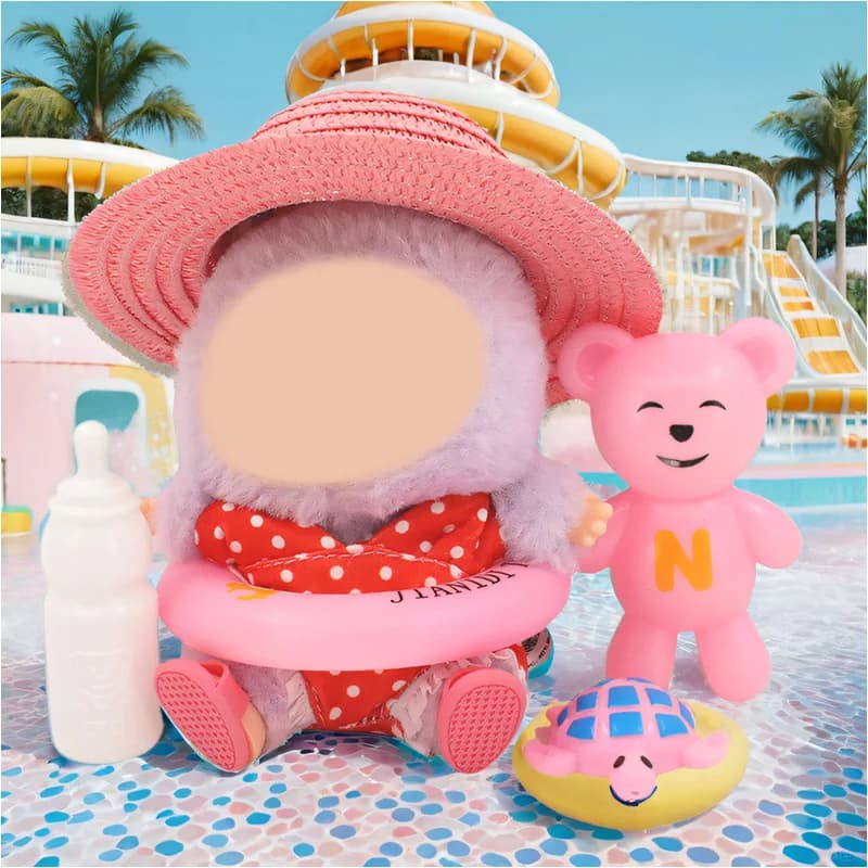 Set di costumi da bagno alla moda da 15-17 cm per accessori di abbigliamento in felpa per bambole Labubu, regalo di compleanno per giocattoli da ragazza
