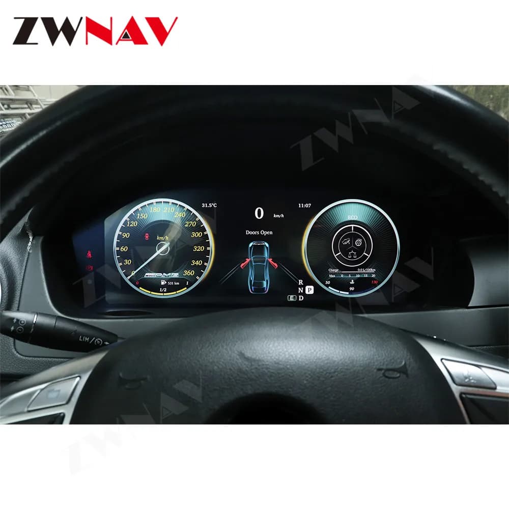 Aggiornamento Per Mercedes Benz C W204 S204 2011-2014 LCD Digitale Cruscotto Pannello Strumento virtuale cabina di pilotaggio Cluster