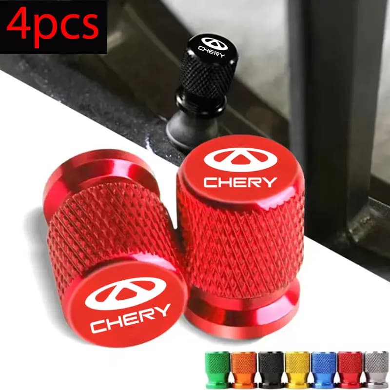 For Chery Tiggo 8 7 6 4 3 5x Pro Arrizo Omoda 5 FX Fulwin Face QQ Accessories 4 pieces Auto Wheel Rubber Valve Covers Airdust