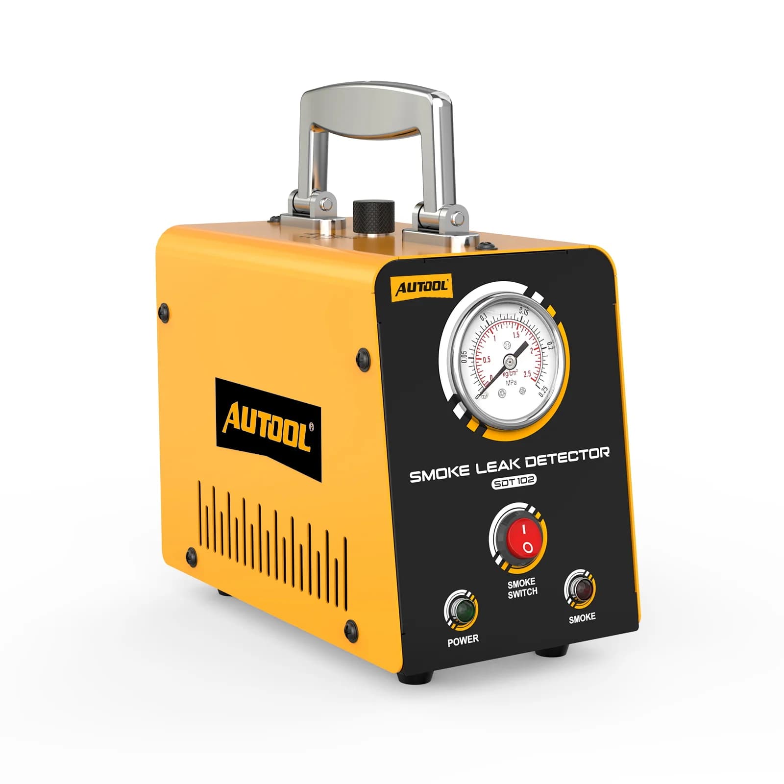 Generatore di Fumo Automobilistico AUTOOL SDT102 con Compressore d'Aria Integrato, Rilevatore di Perdite di Fumo, Analizzatore Tester EVAP Sottovuoto