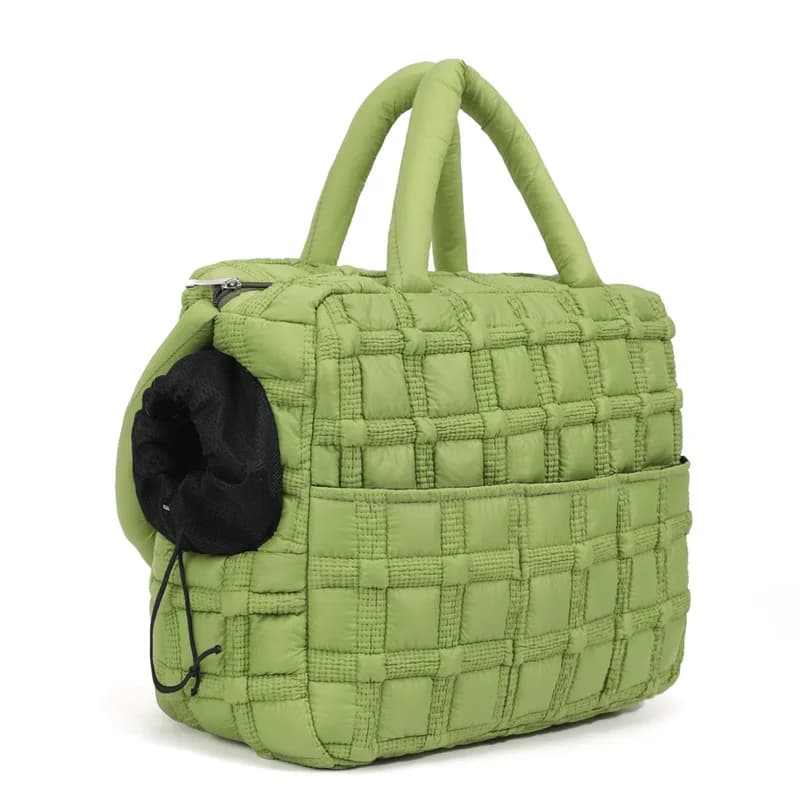 Borsa per animali domestici morbida e delicata sulla pelle Borsa a tracolla portatile calda leggera e traspirante per cani da viaggio entro 6 kg